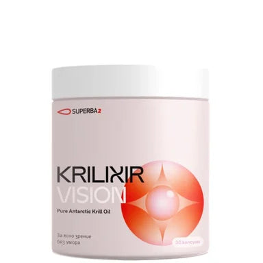 Krilixir Vision Масло от крил за ясно зрение без умора x30 капсули