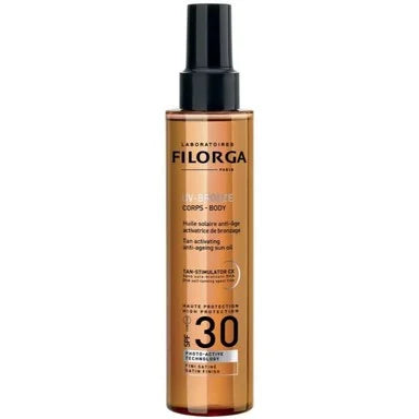 Filorga UV-Bronze SPF30 Слънцезащитно сухо олио за тяло с анти ейдж действие X150 мл