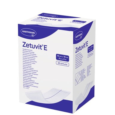 Hartmann Zetuvit E Стерилна абсорбираща превръзка 10/10 см х25 броя