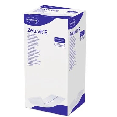 Hartmann Zetuvit E Стерилна абсорбираща превръзка 10/20 см х25 броя
