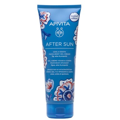 Apivita After Sun Успокояващ и охлаждащ гел-крем за след слънце за лице и тяло x200 мл