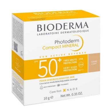 Bioderma Photoderm Слънцезащитна минерална пудра SPF50+ Светъл цвят х10 г
