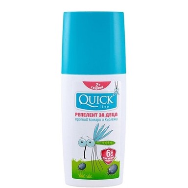 Quickline Репелент за деца против комари и кърлежи x100 мл