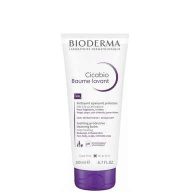 Bioderma Cicabio Измивен балсам за лице и тяло за раздразнена кожа х200 мл