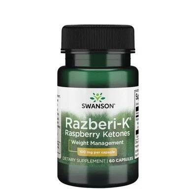 Малинови кетони 100 мг за регулиране на телесното тегло х60 капсули Swanson
