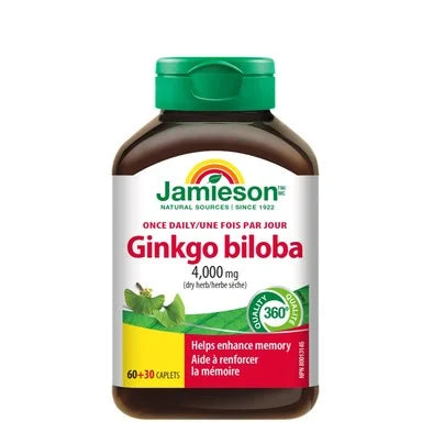 Гинко Билоба 4000 мг x60+30 таблетки Джеймисън