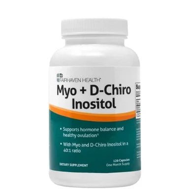 Myo + D-Chiro Inositol за хормонален баланс при жените х120 капсули Fairhaven Health
