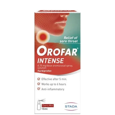 Orofar Intensive Спрей при възпалено гърло х15 мл Stada