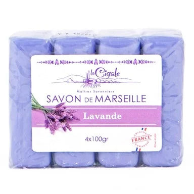 La Cigale Марсилски сапун с лавандула 100 г х4 броя