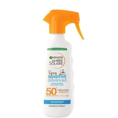 Garnier Ambre Solaire Kids Sensitive Advanced Слънцезащитен спрей за деца SPF50+ x270 мл