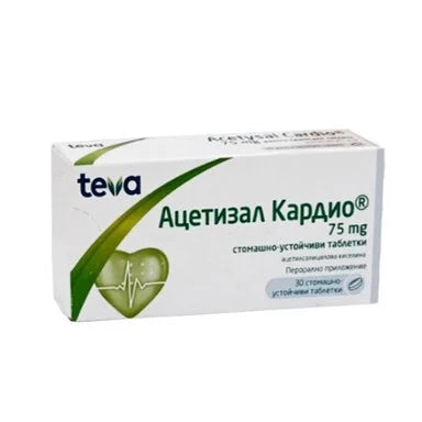 Ацетизал Кардио 75 мг x30 таблетки Teva