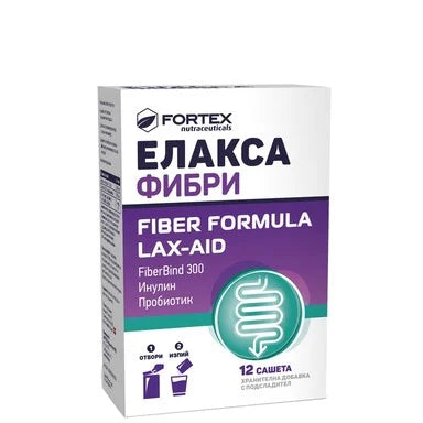 Елакса Фибри при запек х12 сашета Fortex