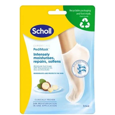 Scholl Expert Care Маска за крака тип чорап с масло от макадамия x2 броя