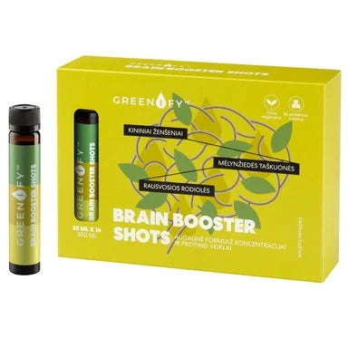 Greenify Brain Booster shots за концентрация 25 мл x14 флакона Valentis
