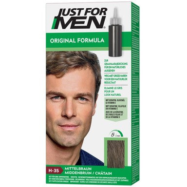 Just for Men Шампоан оцветител medium brown x60 мл