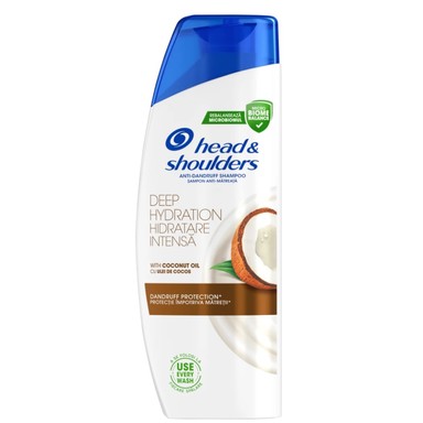 Head and Shoulders Deep Hydration Интензивно хидратиращ шампоан против пърхот с кокосово масло x330 мл