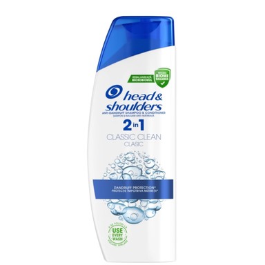 Head and Shoulders Classic Clean 2in1 Шампоан против пърхот и балсам x330 мл