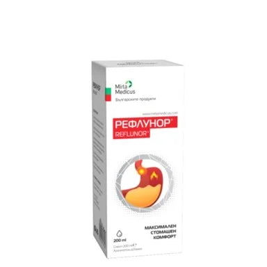 Рефлунор Сироп за стомашен комфорт х200 мл Мирта Медикус