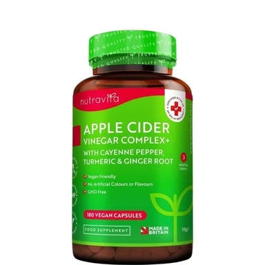 Ябълков оцет комплекс 1000 мг x180 капсули Nutravita