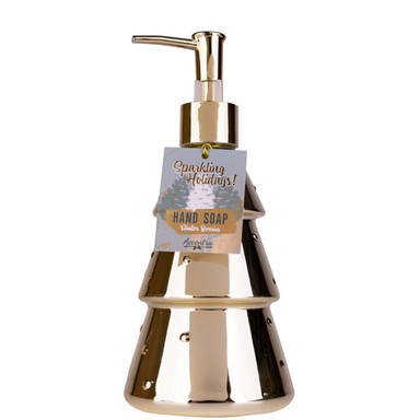 Xmas Tree Течен сапун с аромат на зимни плодове елха златист цвят х500 мл