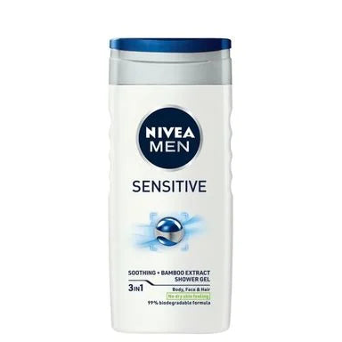 Nivea Men Sensitive Душ гел за коса и тяло x500 мл