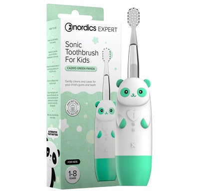 Nordics Детска звукова четка панда зелен цвят