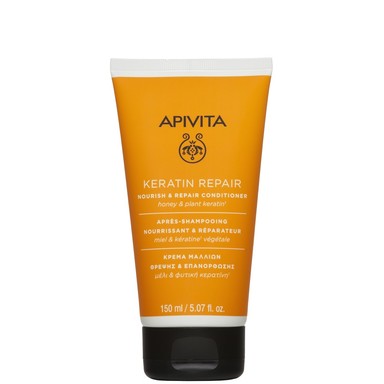 Apivita Keratin Repair Подхранващ и възстановяващ балсам за суха и увредена коса х150 мл
